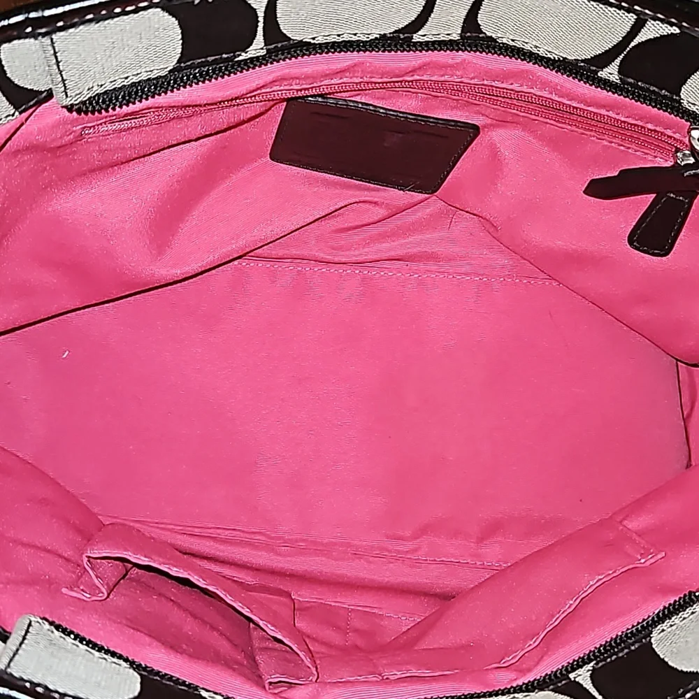 COACH Daisy Signature Canvas Satchel - Picture 4 of 5